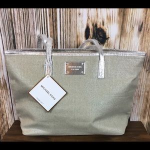 Michael Kors Gold and Silver Tote